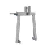 Fastening and connecting parts | for concrete barriers/thresholds | Clamp for attaching construction fences to concrete barriers (3F200) | made of steel, galvanized